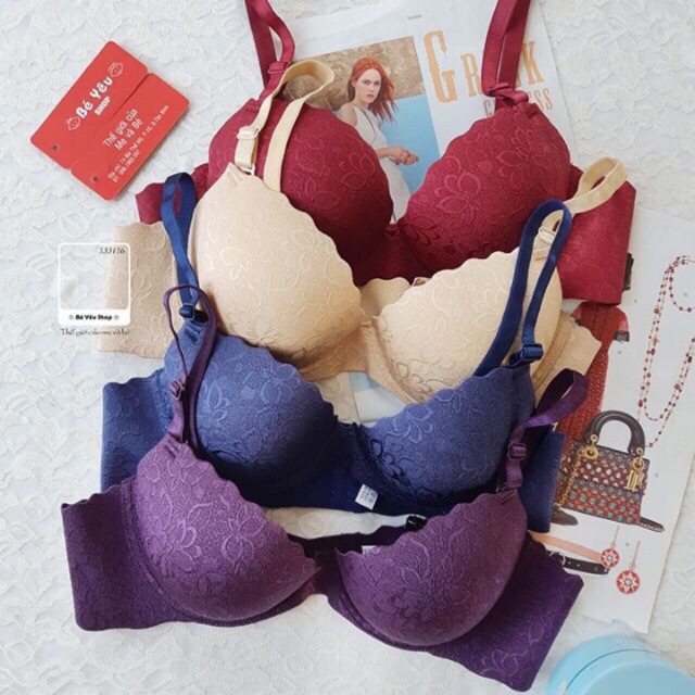 (3116)áo lót đúc su thông hơi đệm ngực 4 phân (hàng thái lan sittehood chính hãng)