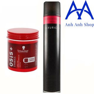 Combo Sáp vuốt tóc Osis và Gôm Luxurious 320ml