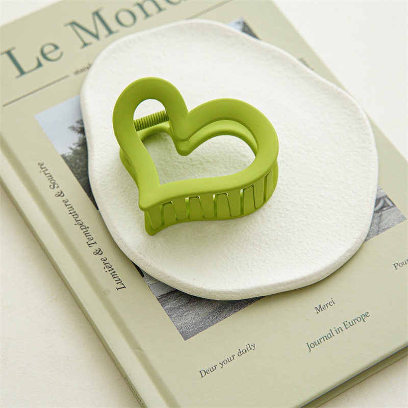 Set 9 kẹp tóc càng cua STYLE KOREA xanh lá cỡ size lớn