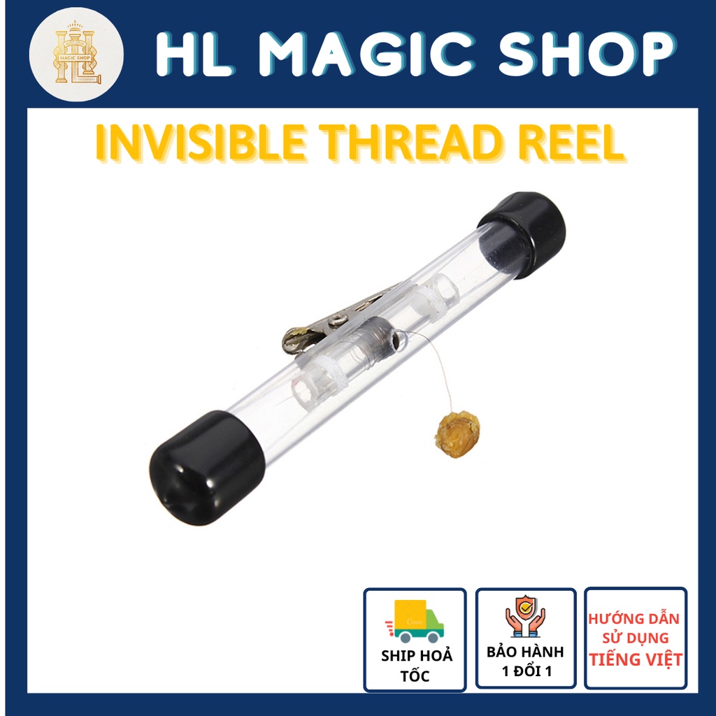 Đồ chơi ảo thuật Invisible Reel, ống dây IT làm bài bay nhẫn bay