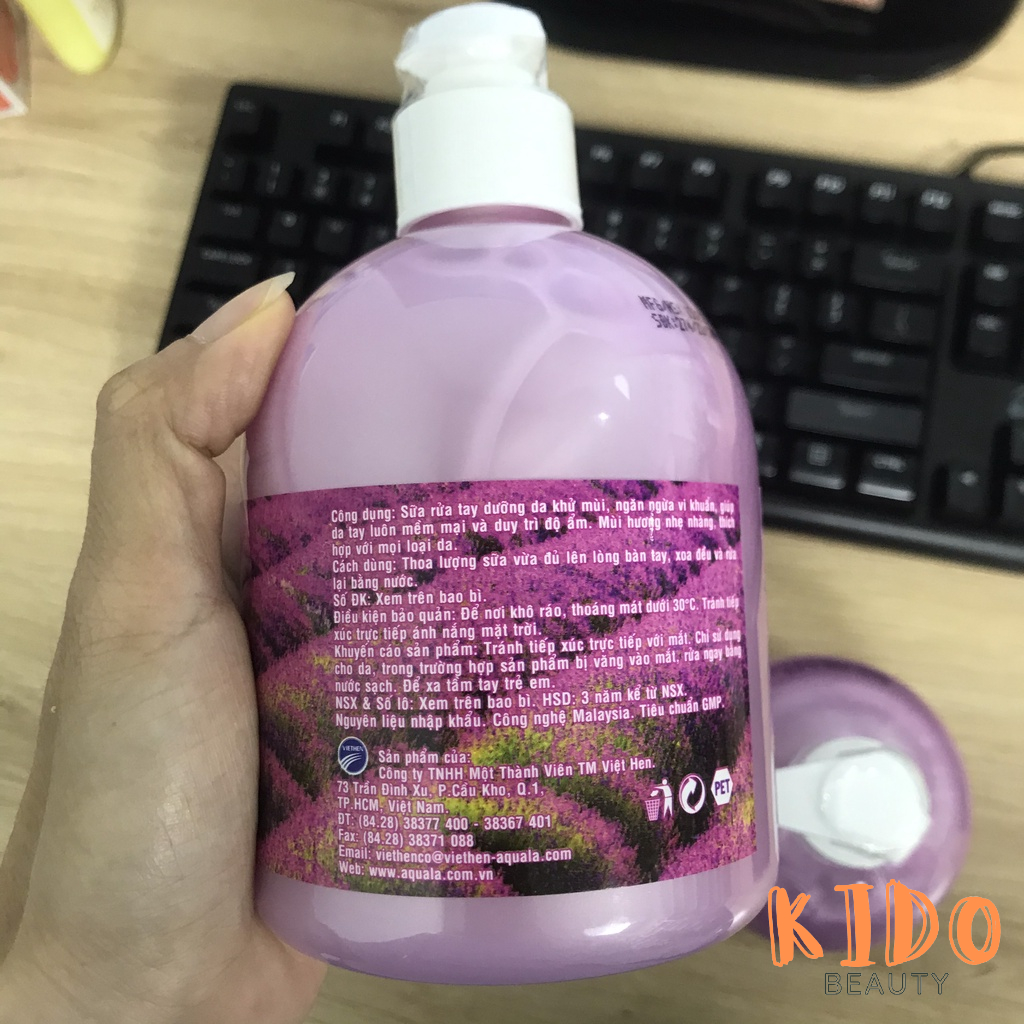 Nước rửa tay AQUALA Hand Wash | Xà bông rửa tay diệ﻿t khu﻿ẩn | Sữa rửa tay  500ml