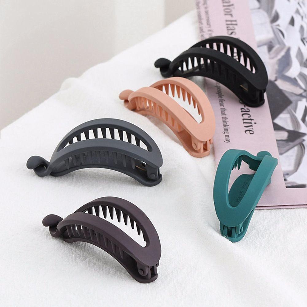 Kẹp Tóc Hình Oval Rỗng Phong Cách Retro Thời Trang Cho Nữ