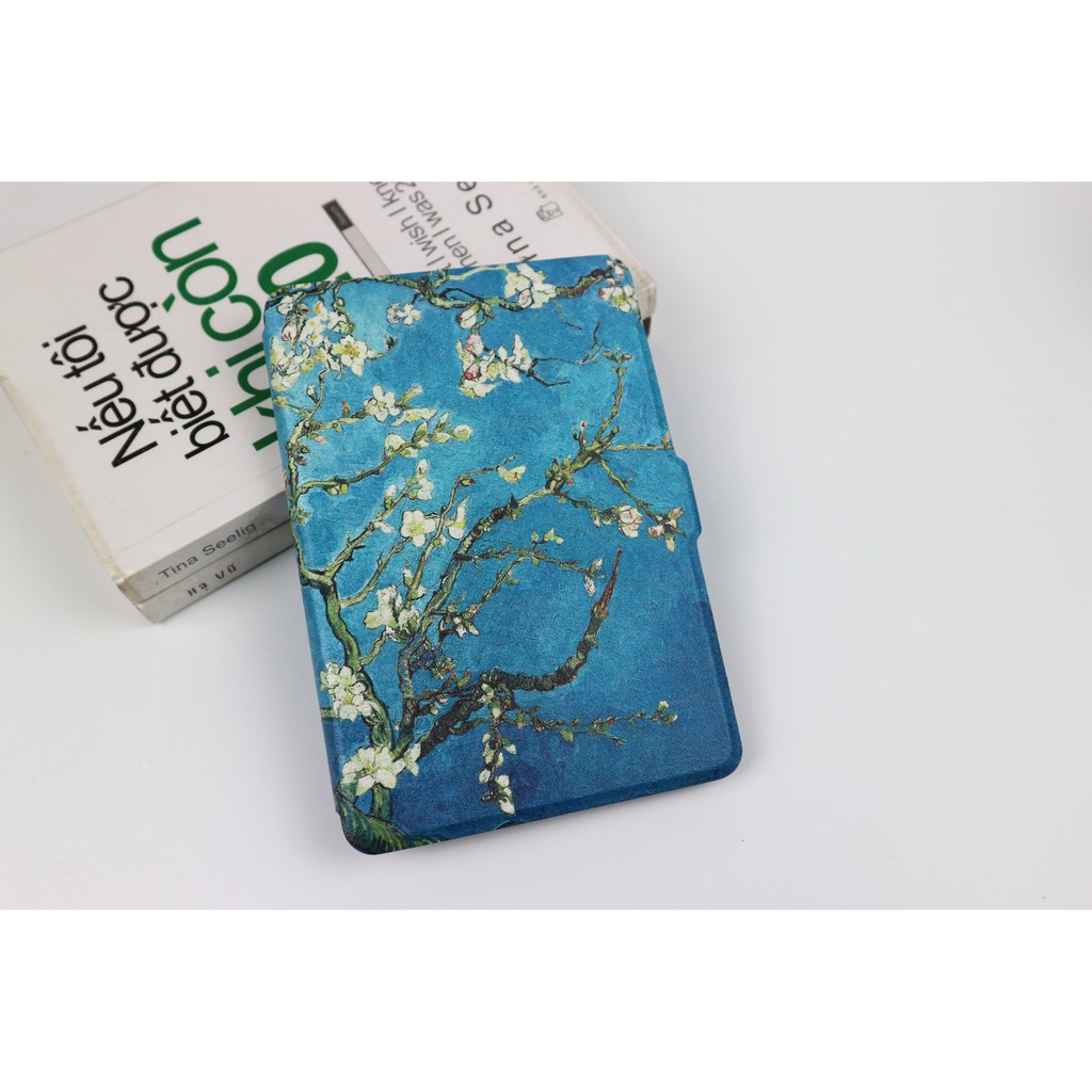 Bao da Kindle Paperwhite Van Gogh ấn tượng (Tặng kèm chống bụi cổng USB)