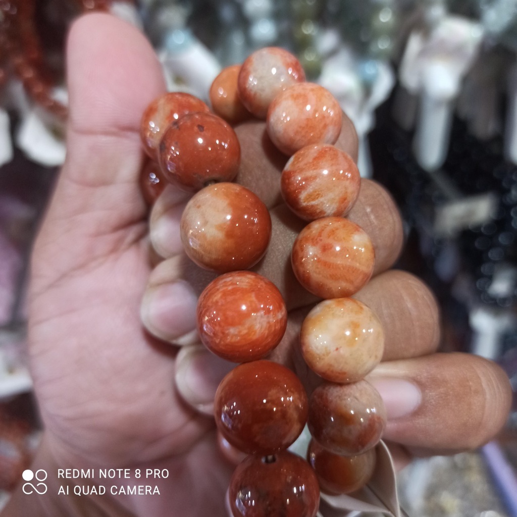 Vòng tay đá san hô đỏ