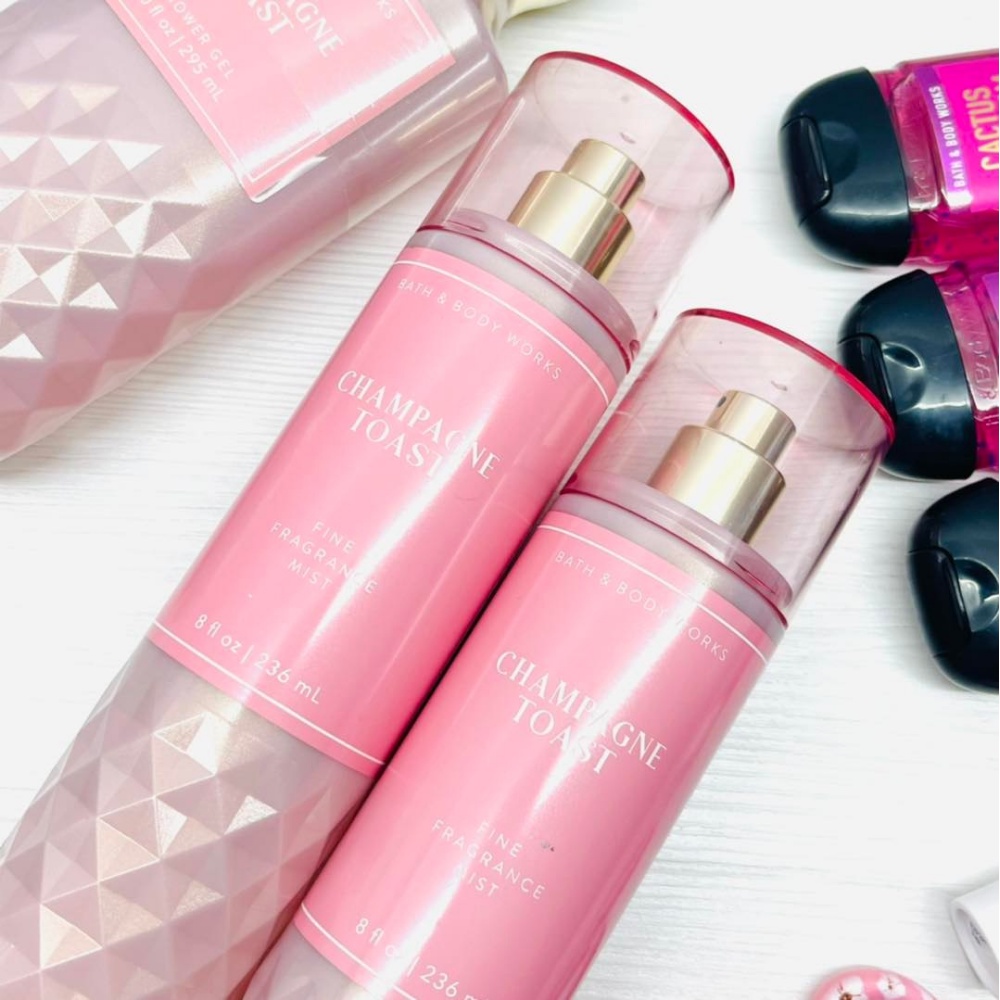 Xịt Thơm Toàn Thân Body Mist Bath Anh Body Works Champagne Toast Hương Thơm Nhẹ Nhàng Dành Cho Nữ Chai 236ml