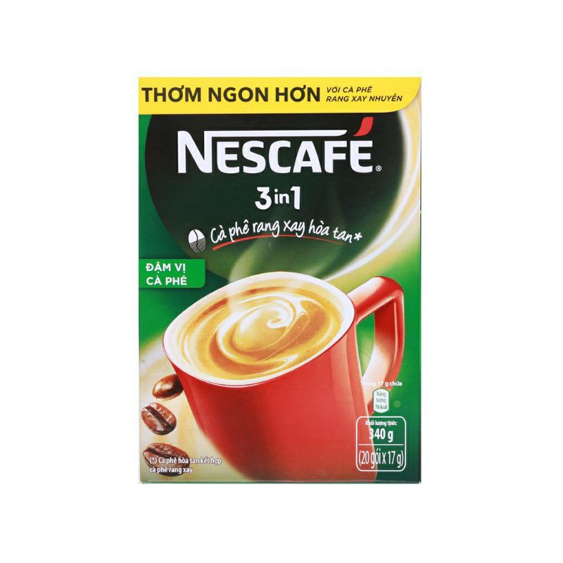 Hộp Cà Phê Nescafe 3in1 hộp (20 gói x17g)