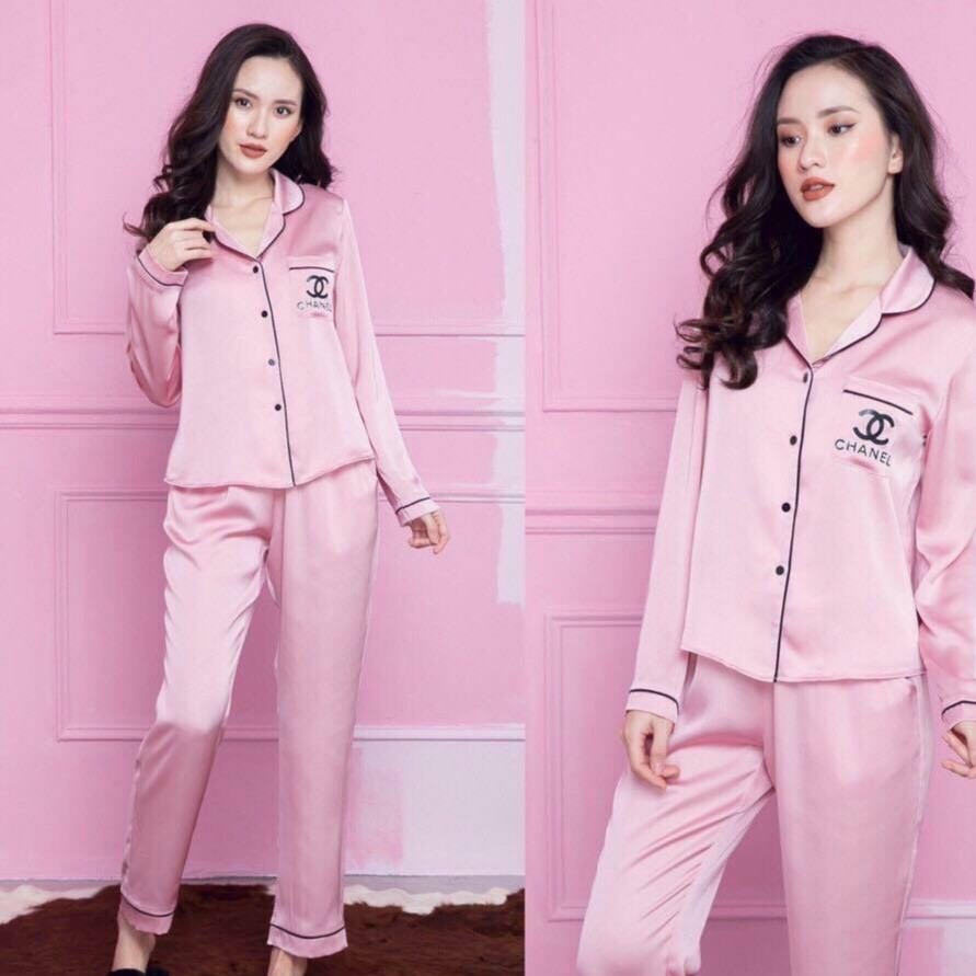 Bộ pizama Phi Lụa Free size [44-56kg]