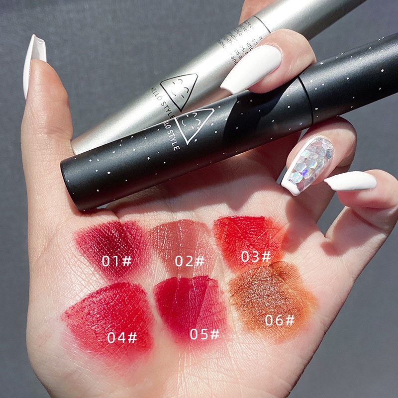 Son Môi Lì Mượt Như Nhung Thiết Kế Vỏ Màu Đen Và Trắng Phong Cách Hello Kitty