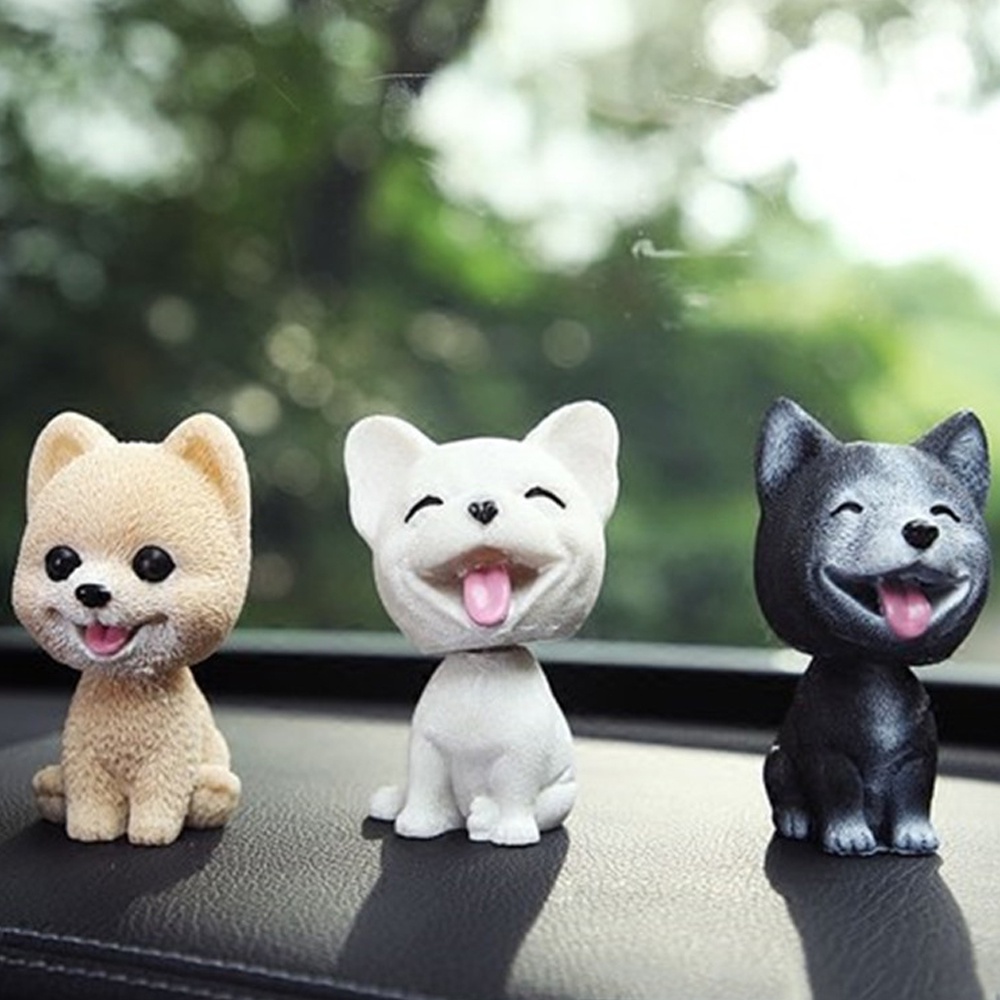 Mô hình chú chó lắc đầu PECHAM trang trí nội thất xe hơi dễ thương