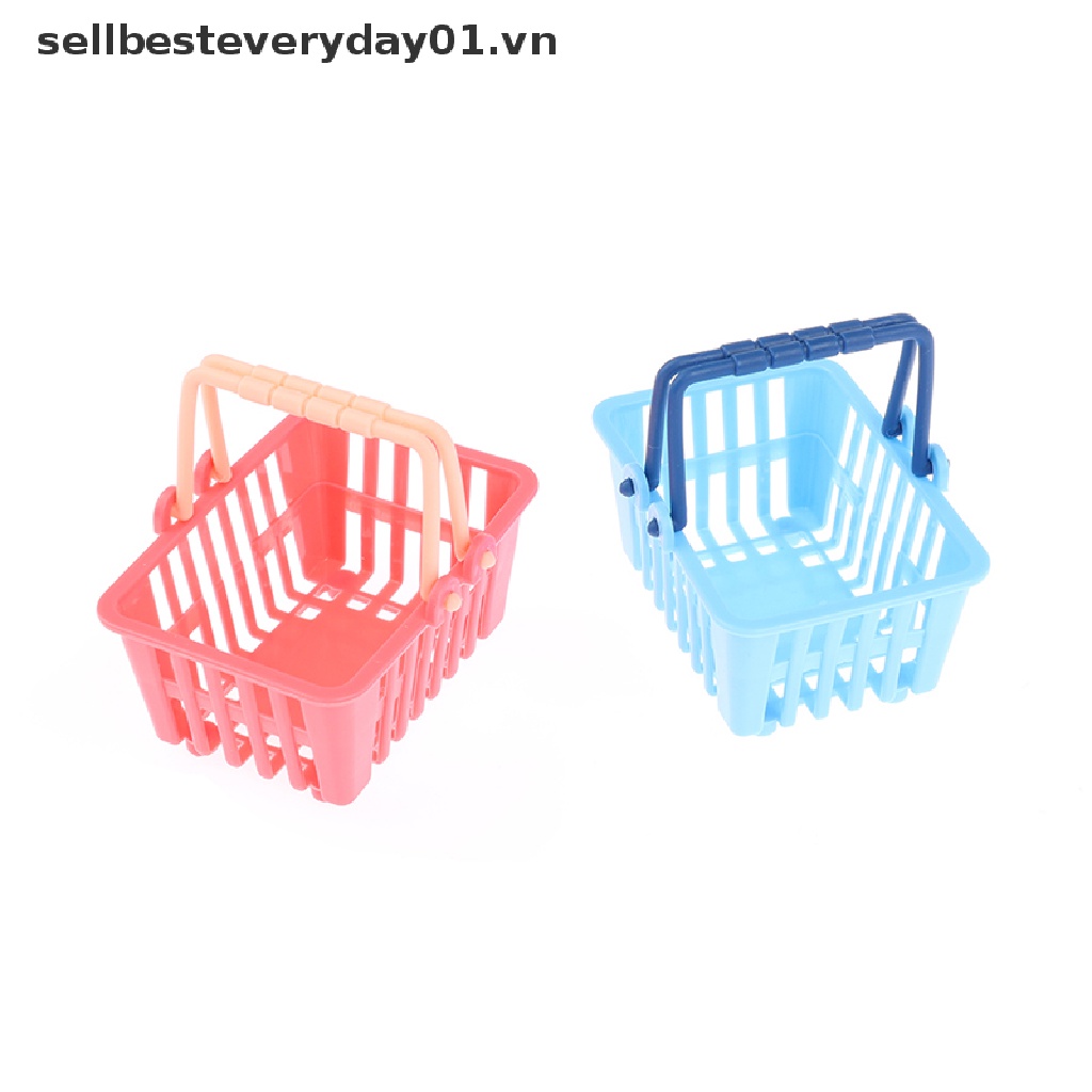 Mô Hình Giỏ Mua Sắm Mini Đồ Chơi Cho Nhà Búp Bê
