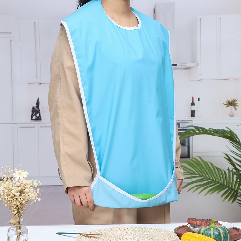 Liaoy Yếm Vải Kích Thước Lớn Cho Người Già Và Trẻ Em Ăn Uống Bảo Vệ Quần Áo
