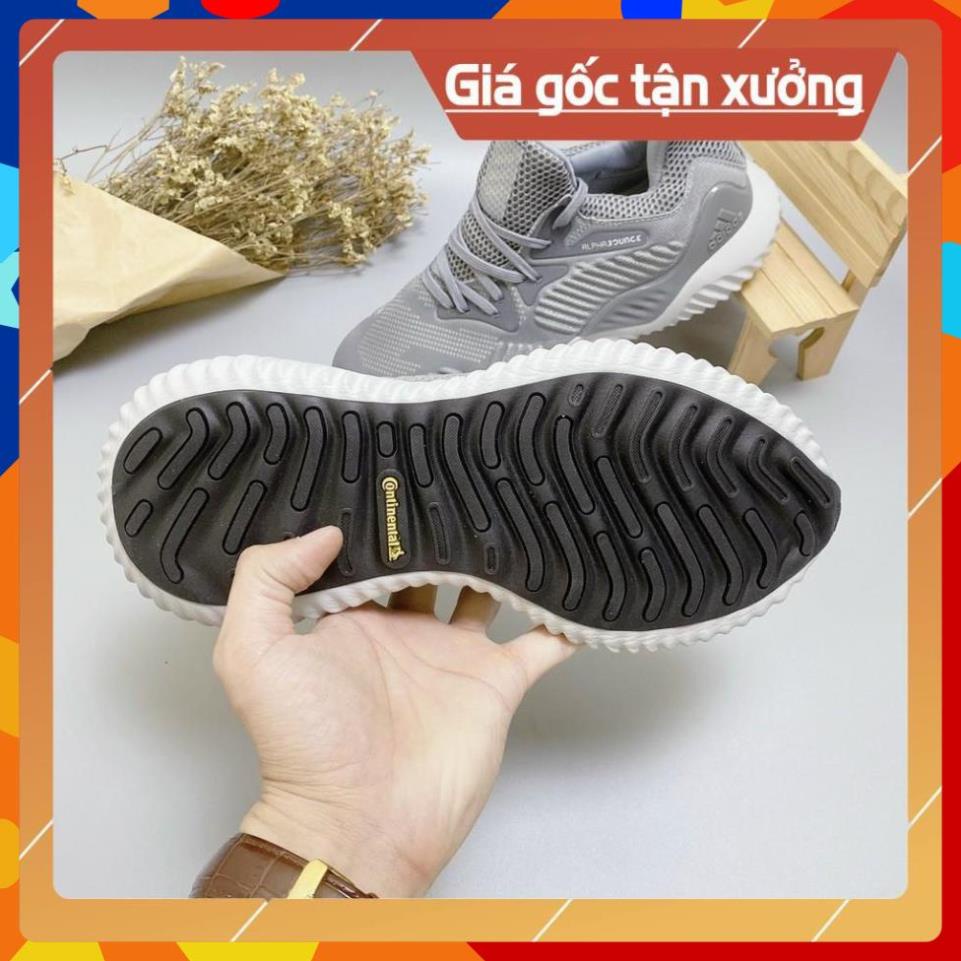 [FreeShip+Giá Hủy Diệt] Giầy Alphabounce xịn sò Full phụ kiện, Giày Sneaker Alpha xám lông chuột , Hót trend