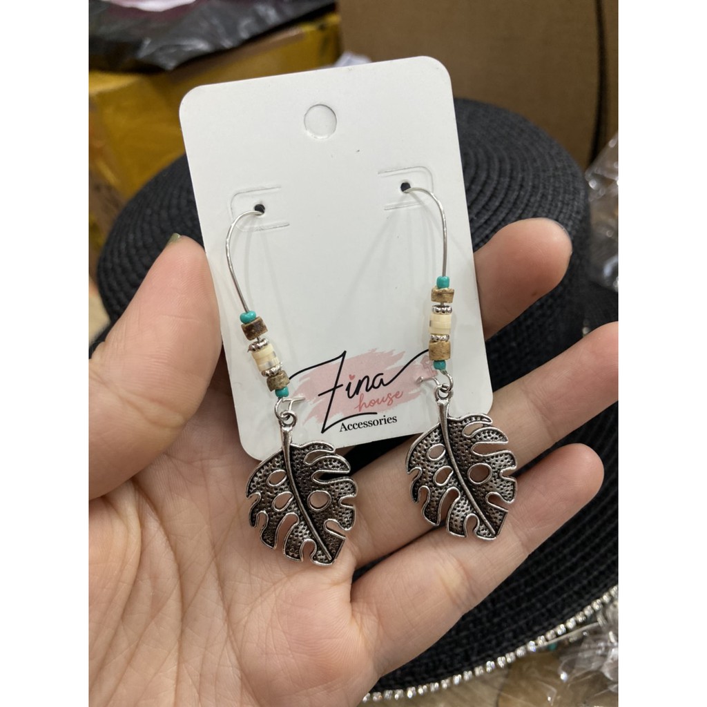 Khuyên tai phong cách bohemian freestyle mẫu mới 2021