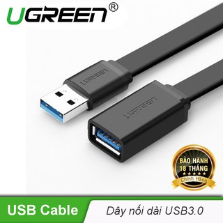 Dây nối dài usb 3.0 dạng dẹt ugreen us129 - hàng chính hãng