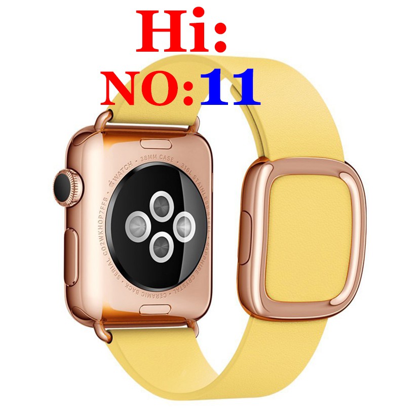 Modern Buckle Genuine Leather Band Strap for Apple Watch Series1/2/3/4/5 38/42mm/40mm/44mm