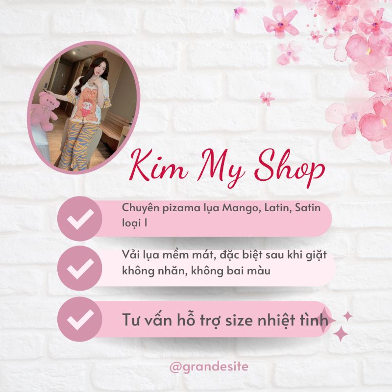 SHOP XÃ LẺ MẪU-ĐỒ BỘ PIJAMA MANGO TAY  DÀI- CỔ SEN-NHIỀU HỌA TIẾT CHẤT LIỆU LỤA MANGO LOẠI 1 , GIẶT MÁY KHÔNG NHĂN