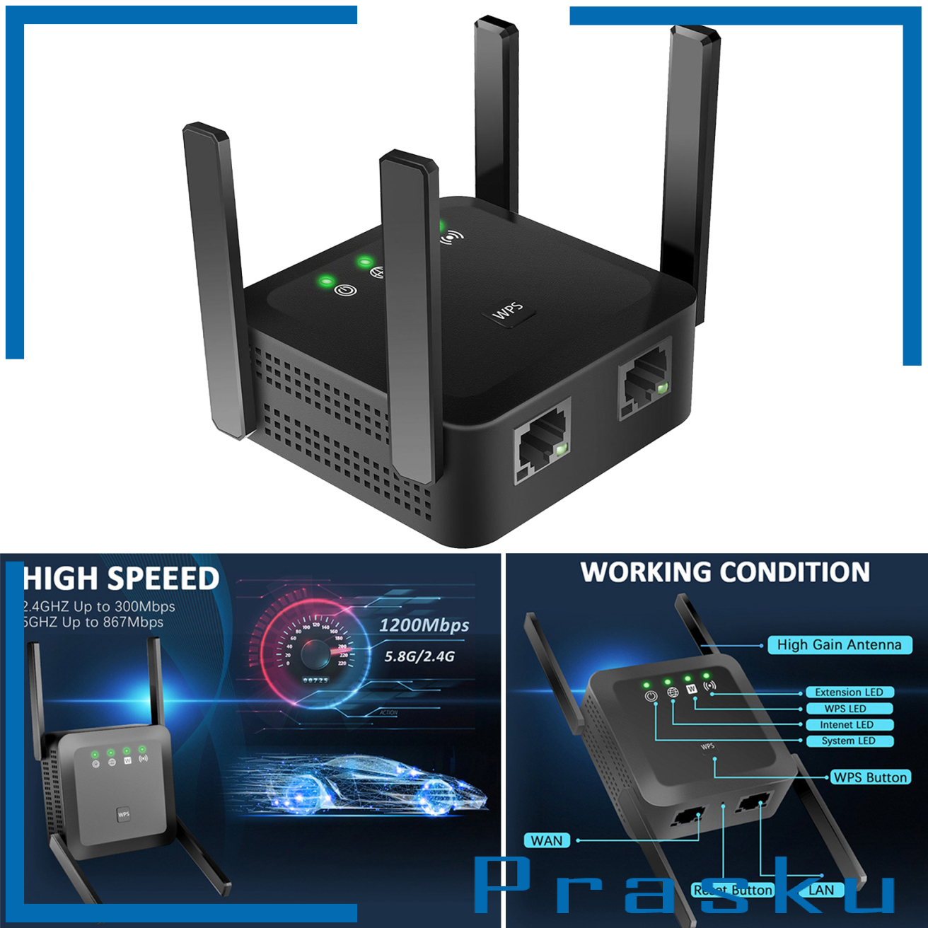 Bộ Phát Wifi Không Dây 1200mbps | BigBuy360 - bigbuy360.vn
