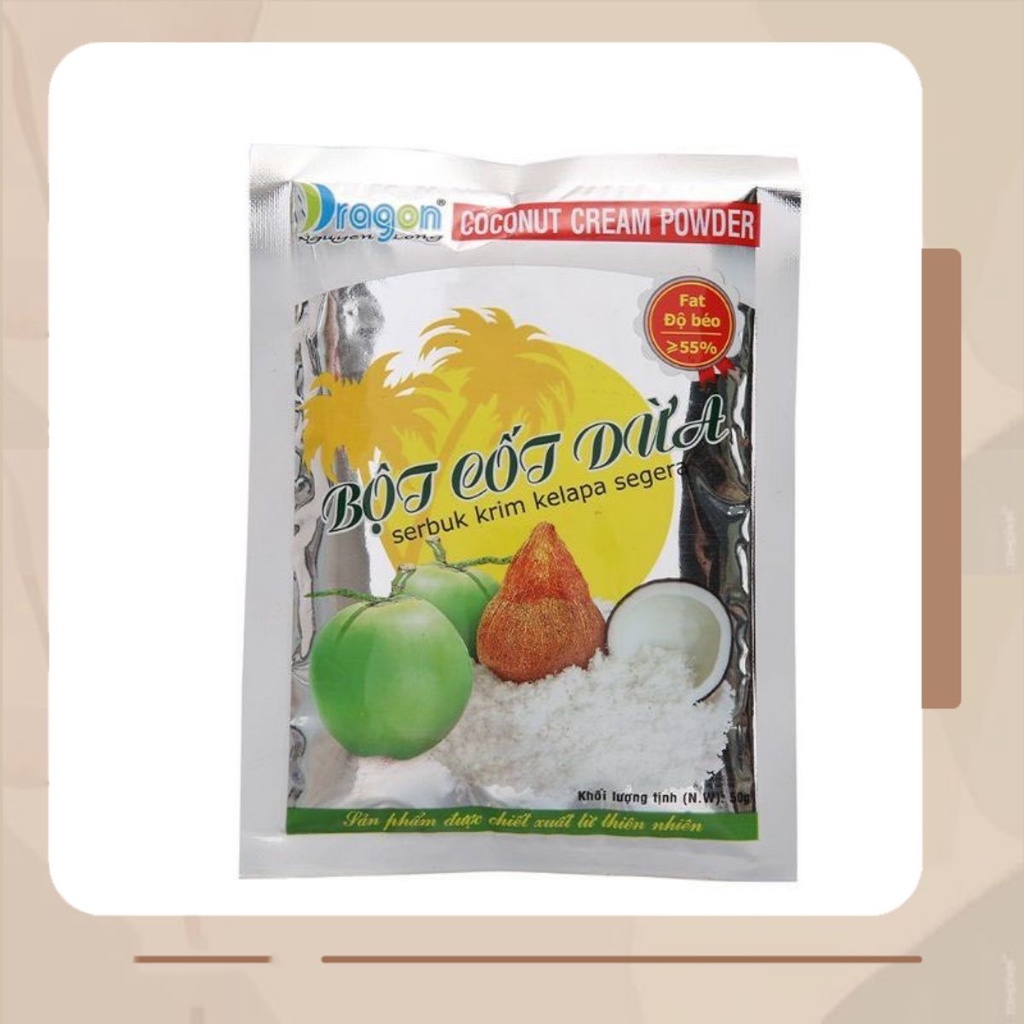 Bột cốt dừa Dragon Nguyễn Long gói 50g