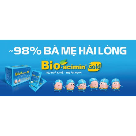 Cốm vi sinh Bio-acimin Gold tiêu hóa khỏe - trẻ ăn ngon, cải thiện biếng ăn suy dinh dưỡng