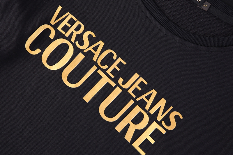 VERSACE Áo Sweater Dài Tay Thiết Kế Đơn Giản Thoải Mái Kiểu Cổ Điển Hiệu Versace