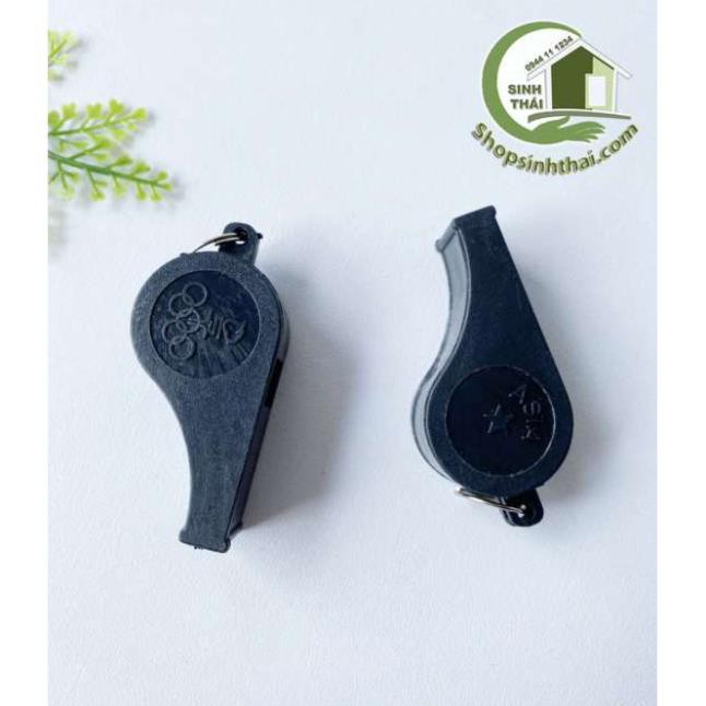 Còi thổi bằng nhựa - còi trọng tài thể thao màu đen