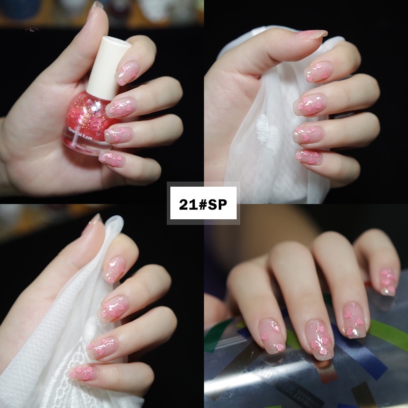 Sơn Móng Tay Kim Tuyến Lấp Lánh Lâu Trôi Không Phai Màu