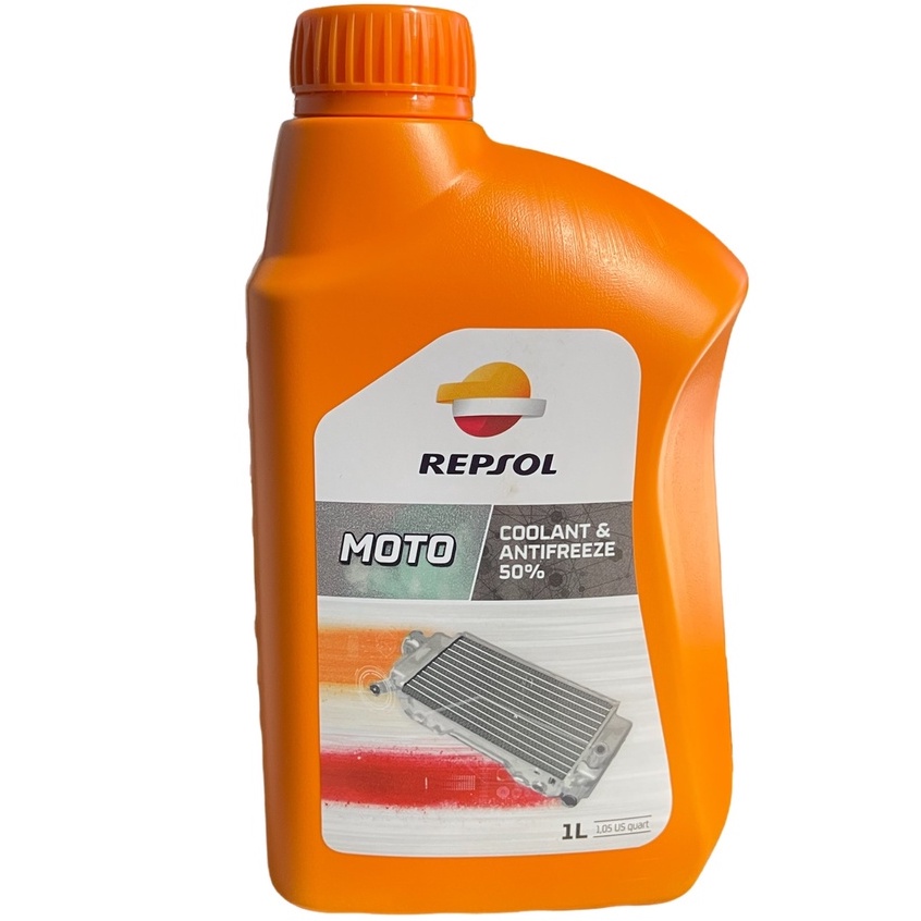 Nước mát Repsol Moto Coolant &amp; Antifreeze 1L