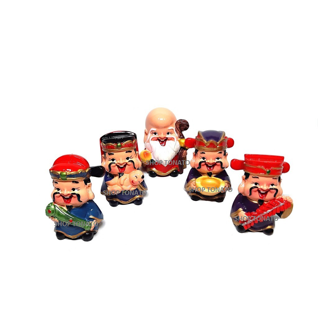(MUA NHIỀU GIẢM GIÁ)BỘ TƯỢNG 5 ÔNG PHƯỚC LỘC THỌ CAO 6CM | BigBuy360 - bigbuy360.vn