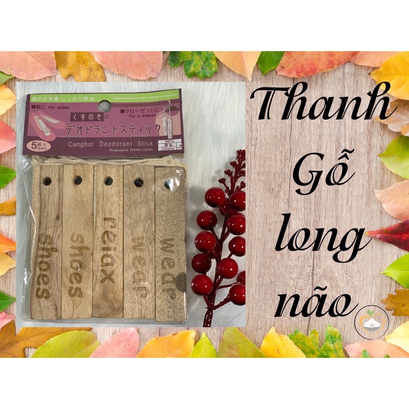 Thanh gỗ long não - Gỗ Dã Hương khử mùi hút ẩm tủ quần áo, giày dép