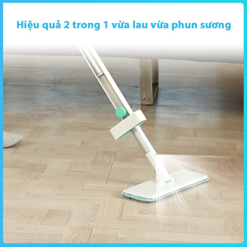 [Mã LIFEHLDEC giảm 10% đơn 99k] Cây lau nhà tự vắt phun sương MyJae xoay 360 độ thông minh