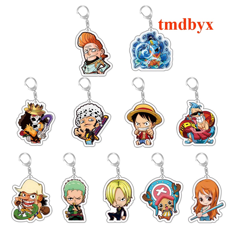 Móc Khóa Hình Nhân Vật Luffy Zoro Sanji Phim Hoạt Hình One Piece