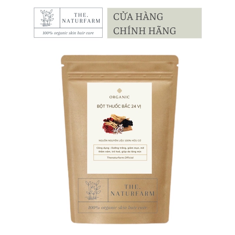 bột thuốc bắc dưỡng da cao cấp 24 vị Organic - mỹ phẩm handmade