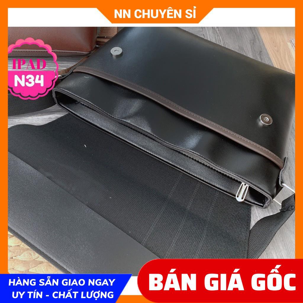 IPAD DA NAM VỪA A4 (N34) ⚡100% ẢNH THẬT ⚡TÚI NAM BẰNG DA - IPAD DÁNG ĐỨNG