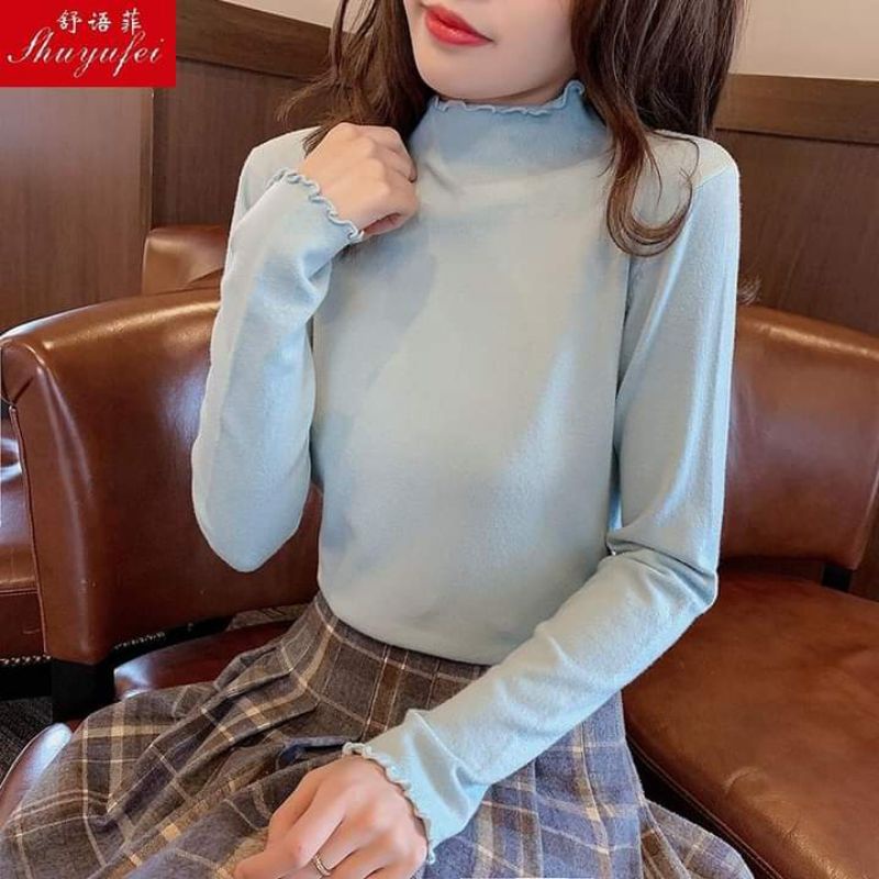 ÁO GIỮ NHIỆT CỔ VÀ TAY BÈO