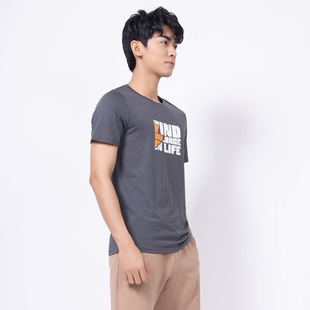 Áo thun tay ngắn nam DELTA RTS014M chất liệu mềm mịn có co giãn, thấm hút mồ hôi tự nhiên