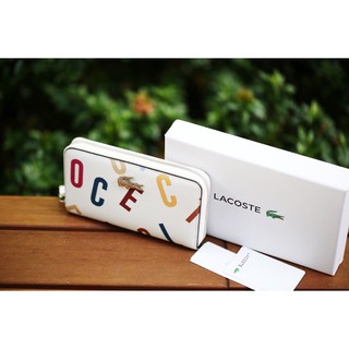 Túi ví lacoste daily classic printed coated wallet
