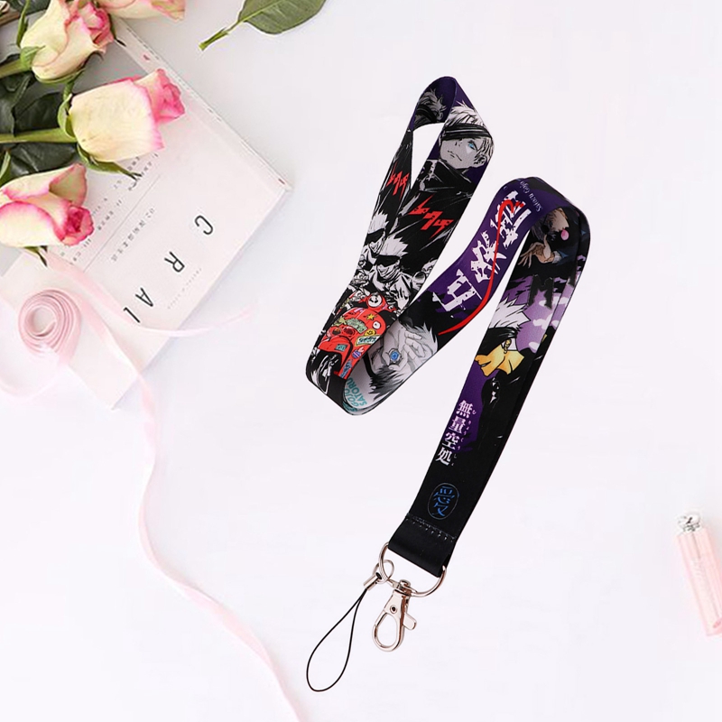 Anime Jujutsu Kaisen Lanyards Creative Hand Neck Strap For Keys Id Card Phone Holder Keychain