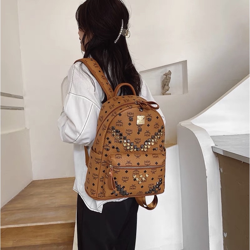 Balo Cao Cấp MCM Size 40 , Bản Đính Đá , Like Auth Cam Kết Đẹp Nhất Thị Trường Hiện Tại