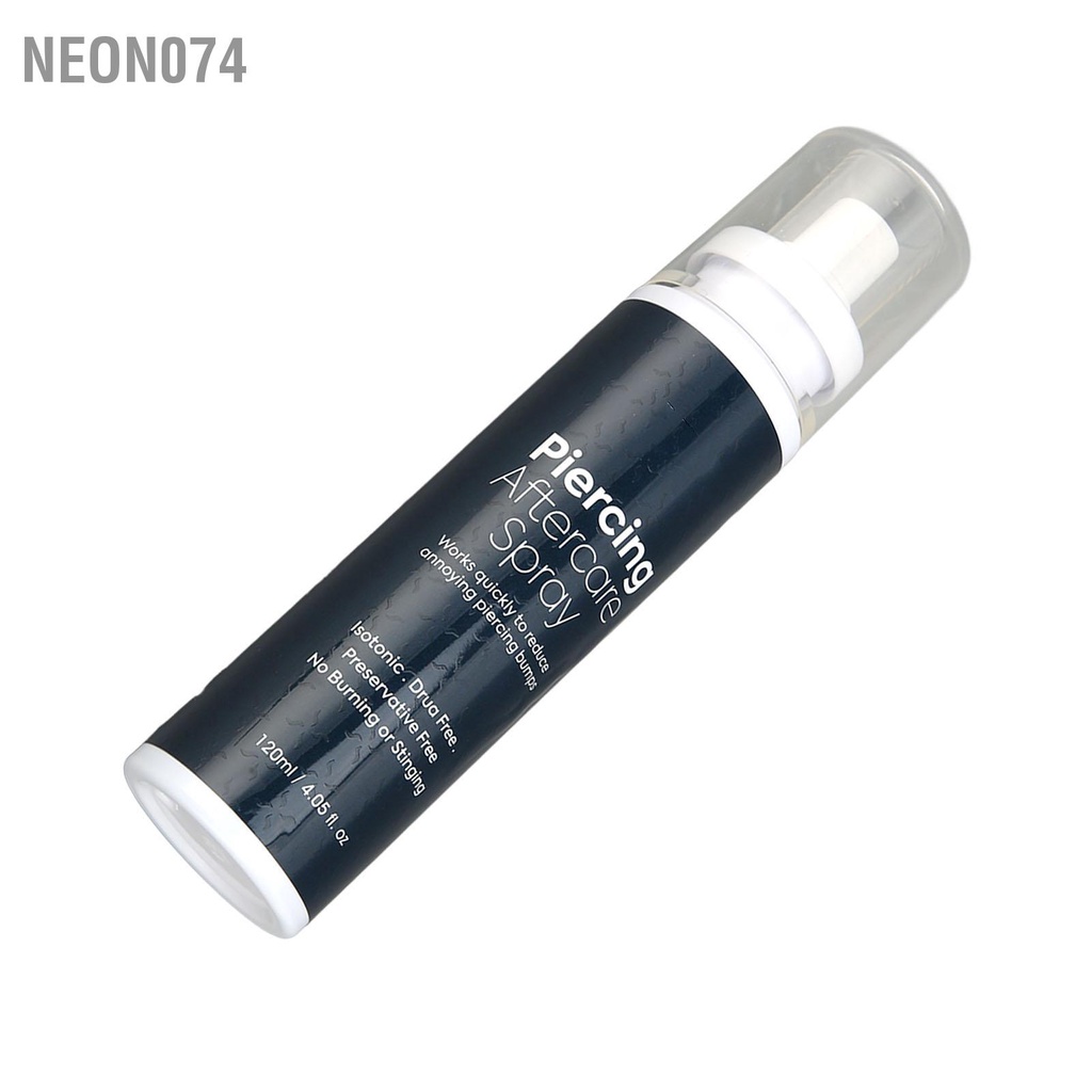 Neon074 Xịt dưỡng da sau khi xỏ lỗ sửa chữa chất tẩy rửa chăm sóc xuyên suốt cho thẩm mỹ viện tại nhà 120ml