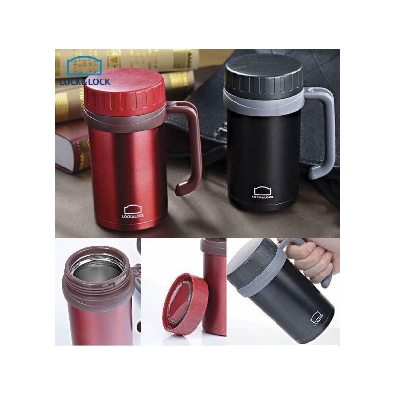 Cốc Giữ Nhiệt Basic Table Mug Lock&amp;Lock LHC9002 (500ml) - Đen