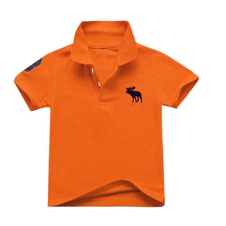 Áo Phông Polo Hàng Quảng Châu Cao Cấp Màu Trơn Bé Trai 13-30kg (A03)
