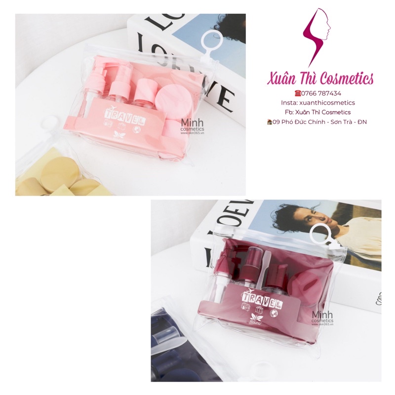 Bộ Chiết Mỹ Phẩm Dùng Đi Du Lịch Travel Kit - Giao Màu Ngẫu Nhiên