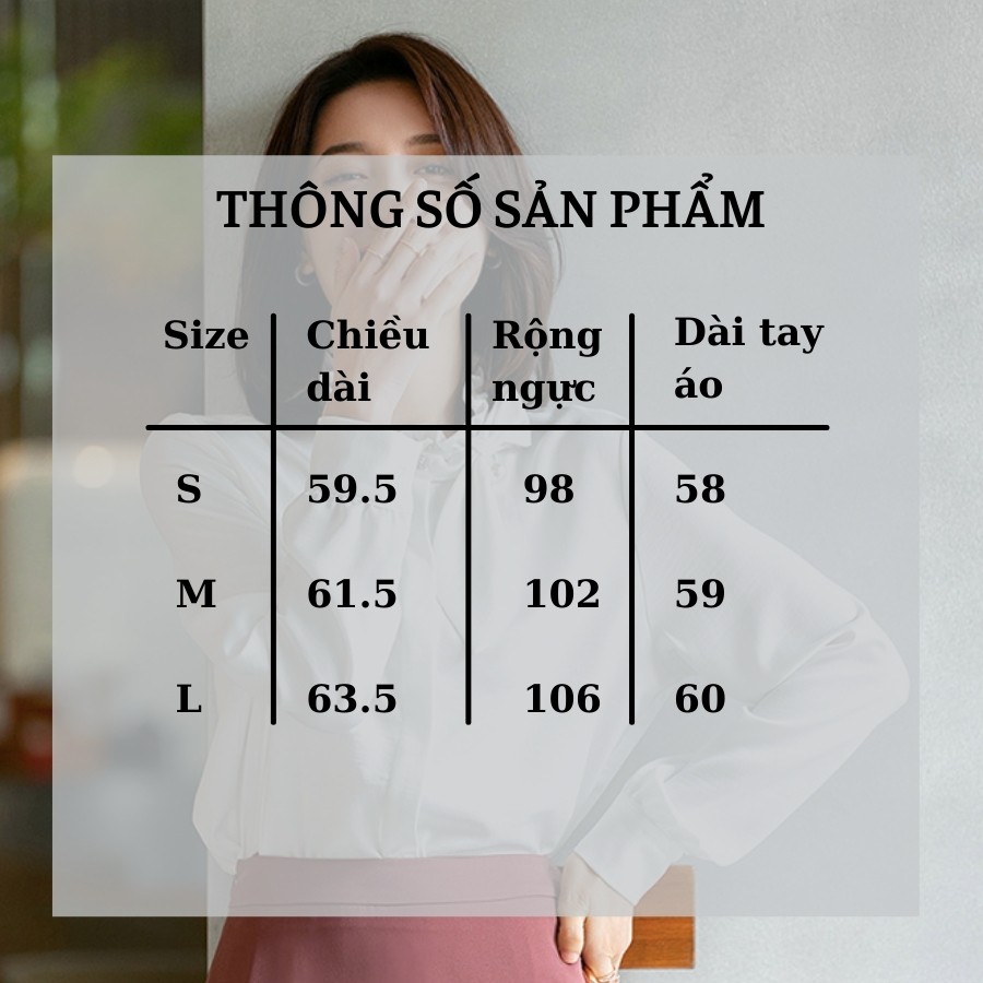 Áo sơ mi công sở nữ màu trắng dòng thời trang công sở cao cấp