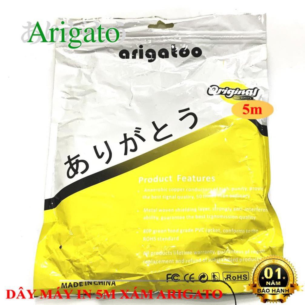 DÂY MÁY IN 5M XÁM ARIGATO ARIGATO Đảm Bảo Chất Lượng.DMIX2