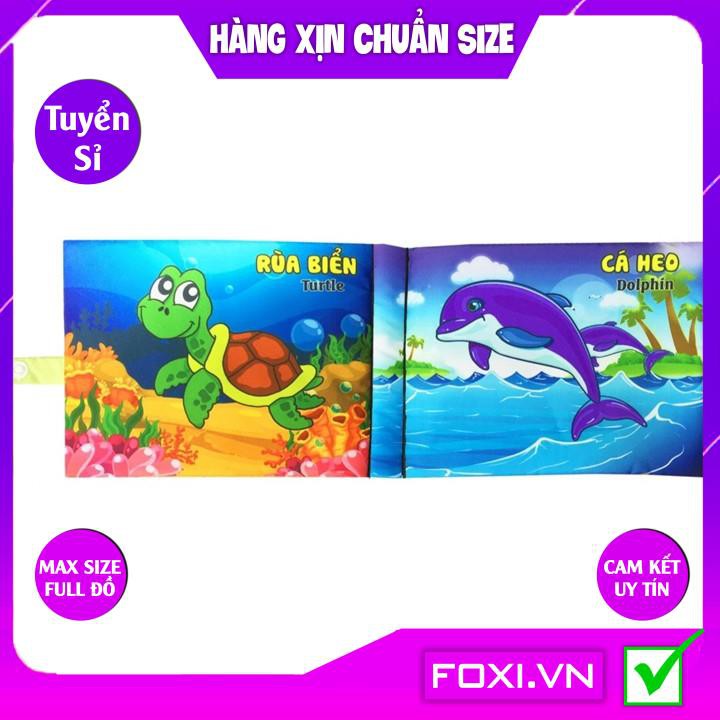 Sách vải cơ bản dành cho Bé sơ sinh với 16 chủ đề số đếm-cuộc sống-tự nhiên-cảnh báo nguy hiểm-Giúp bé vừa học vừa chơi