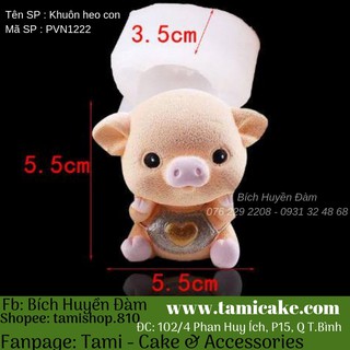 Khuôn silicon heo con 1222