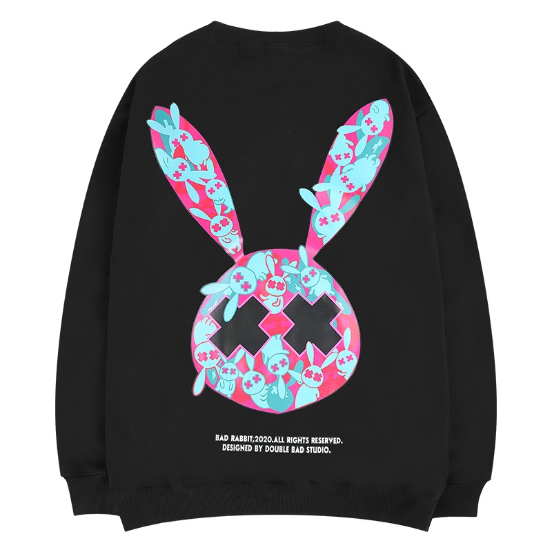 Áo Sweater Tay Dài RABBIT Vải Nỉ Form Rộng Ulzzang Unisex