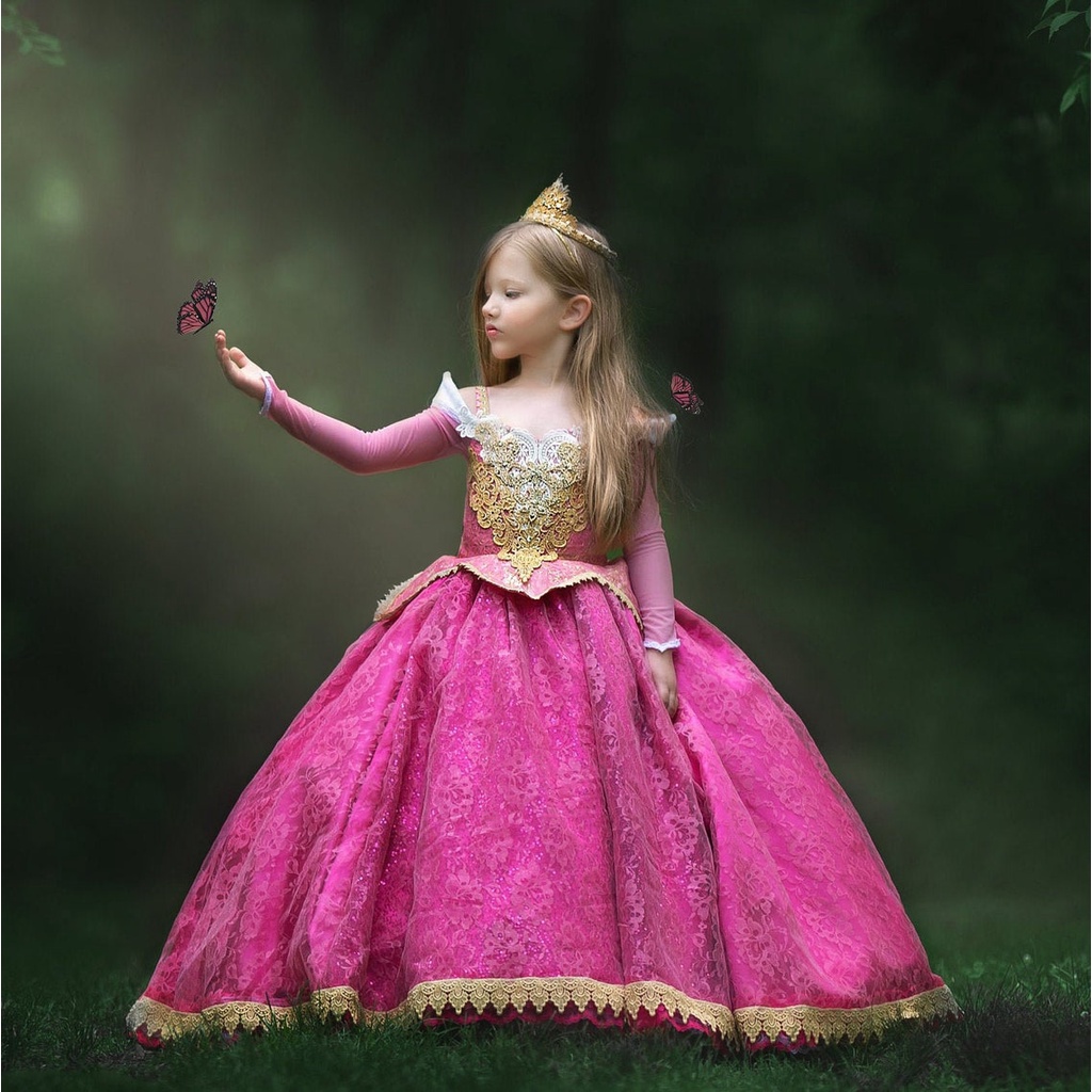 [Mã FASHIONGREEN15 giảm tới 30K đơn 99K] NNJXD Đầm hóa trang công chúa xinh xắn dành cho bé gái