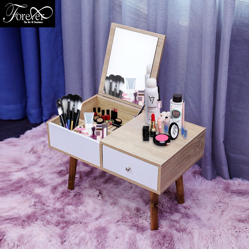 [GIÁ XƯỞNG] Bàn trang điểm ngồi bệt mini gỗ Malaysia-Hàng xuất khẩu Nhật, Bảo hành 1 đổi 1 - Nội Thất Nghệ Thuật Forever