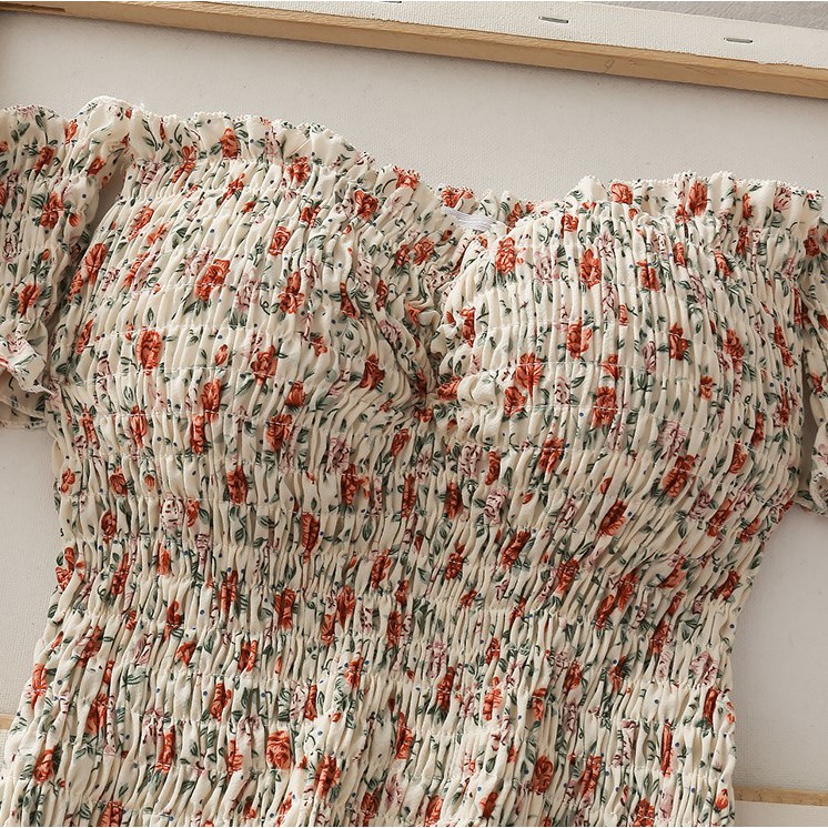 Áo Hoa Nhí 🎀FREESHIP🎀 Áo Peplum trễ vai hoa nhí ulzzang Hàn Quốc xinh xẻo C42 - Maoshop | BigBuy360 - bigbuy360.vn